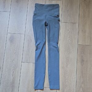 Lululemon Zoned In Tight *27" Blue Charcoal Leggings Sz 2
